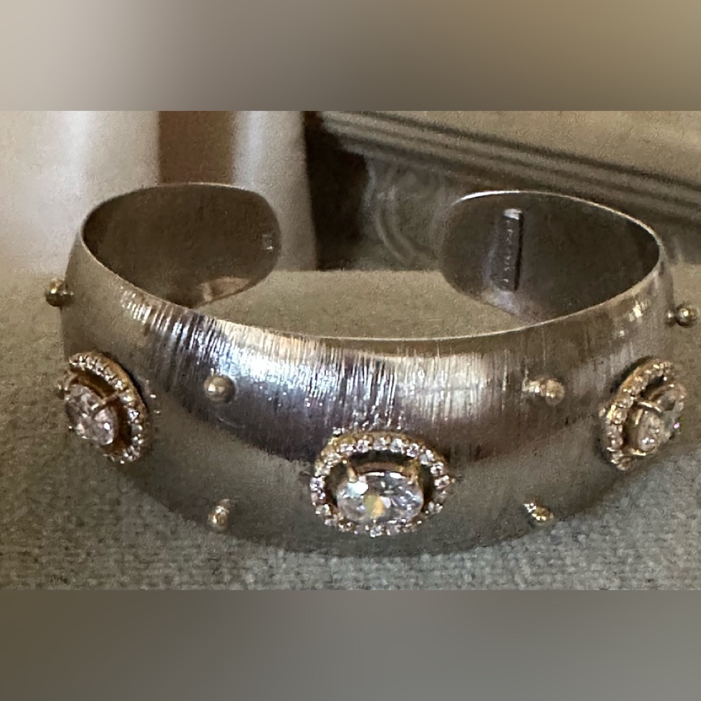 CUSTOM MADE BANGLE WITH SWAROVSKI CRYSTALS